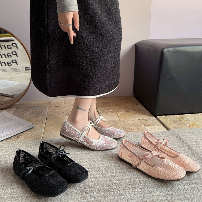 Embroidery Flat Shoes - Kadınlar İçin Zarif Bale Babetleri 2026