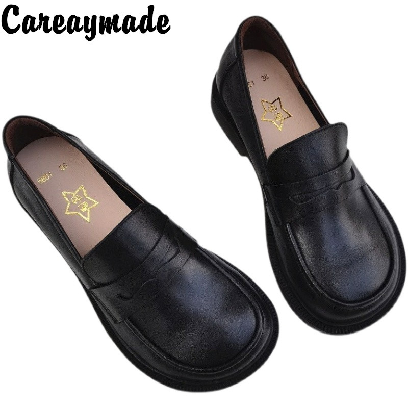 Embroidery Flat Shoes - Careaymade-gündelik kadın ayakkabısı Oxford ayakkabı üzerinde