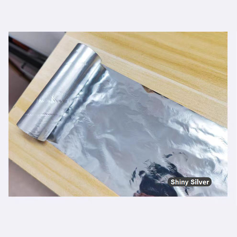 Transfer Paper Carbon - Gümüş Folyo Şerit Rulosu 110mm Parlak