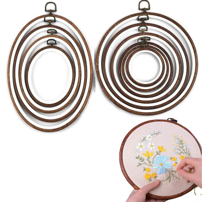 Embroidery X Stitch - 10 adet dikiş aracı yuvarlak Oval
