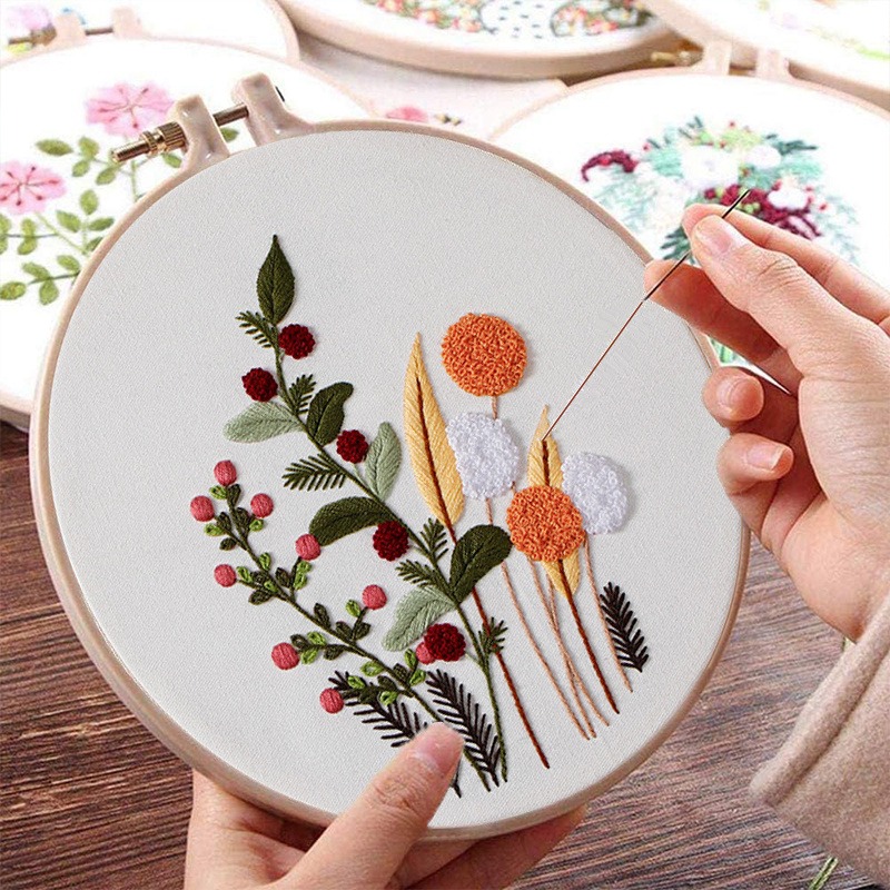 Embroidery Lovers - 3D Çiçek Bitki Deseni, Yeni Başlayanlar