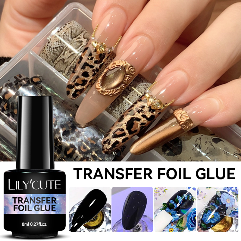 Transfer Paper Carbon - LILYCUTE 8ML Transfer Folyo Yapıştırıcısı Yıldızlı