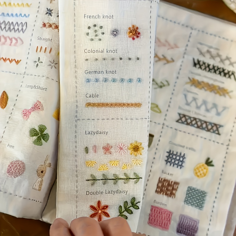 Embroidery Guide Book - Dikiş Alıştırma Kitabı, Nakış İğnesi, Dikiş