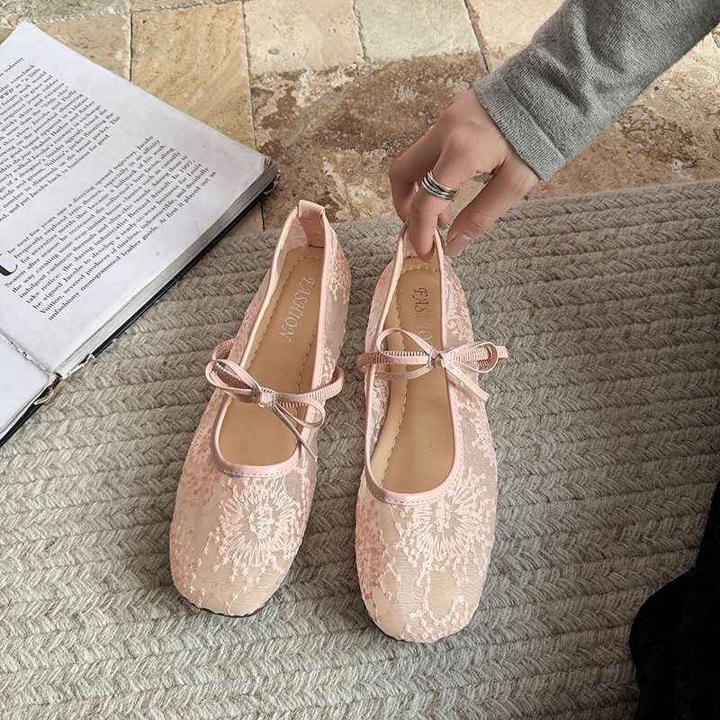 Kadınlar İçin Zarif Bale Babet - Embroidery Flat Shoes incelemesi ve fiyatı