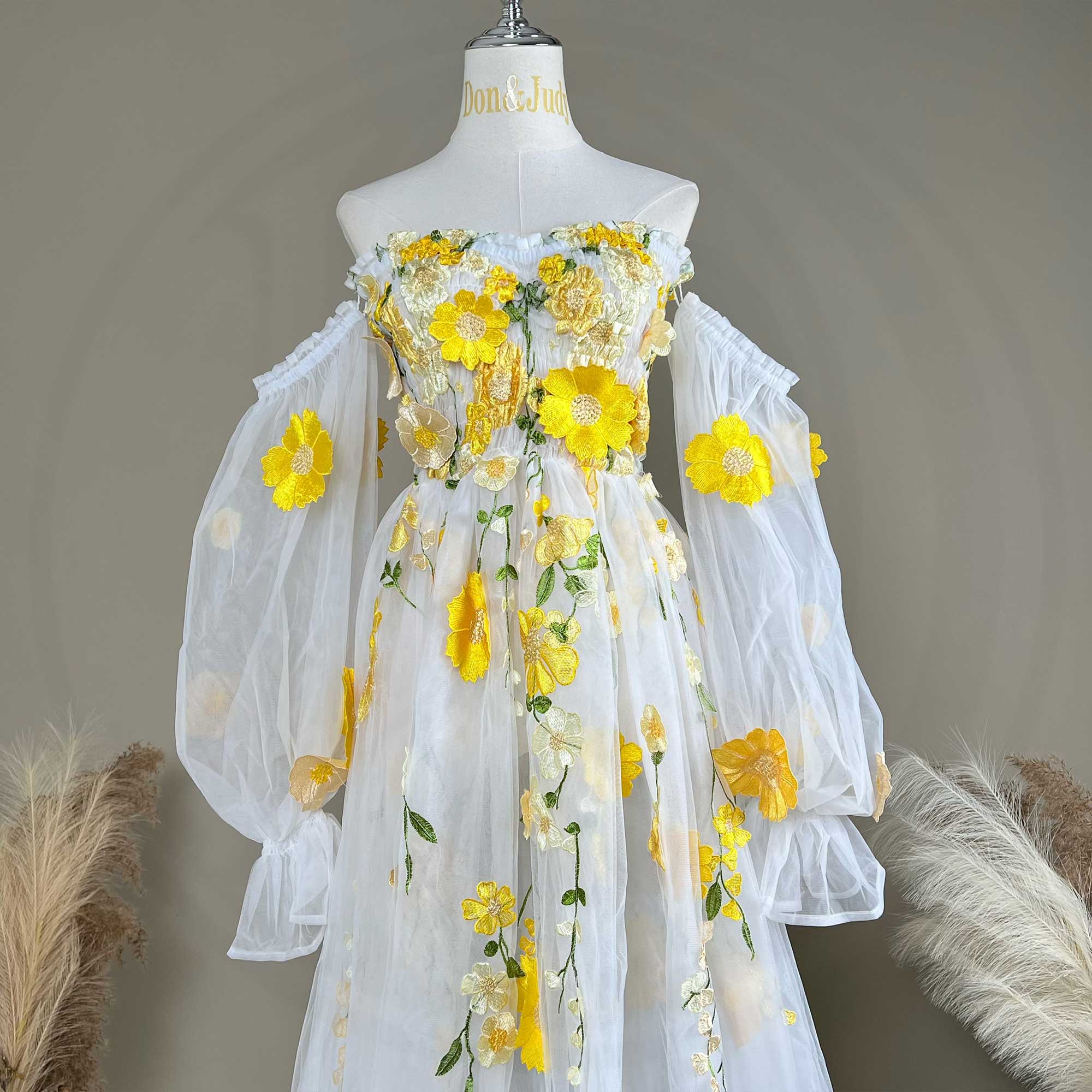 Don&Judy Renkli Organze Omuzla - Embroidery Daisy incelemesi ve fiyatı