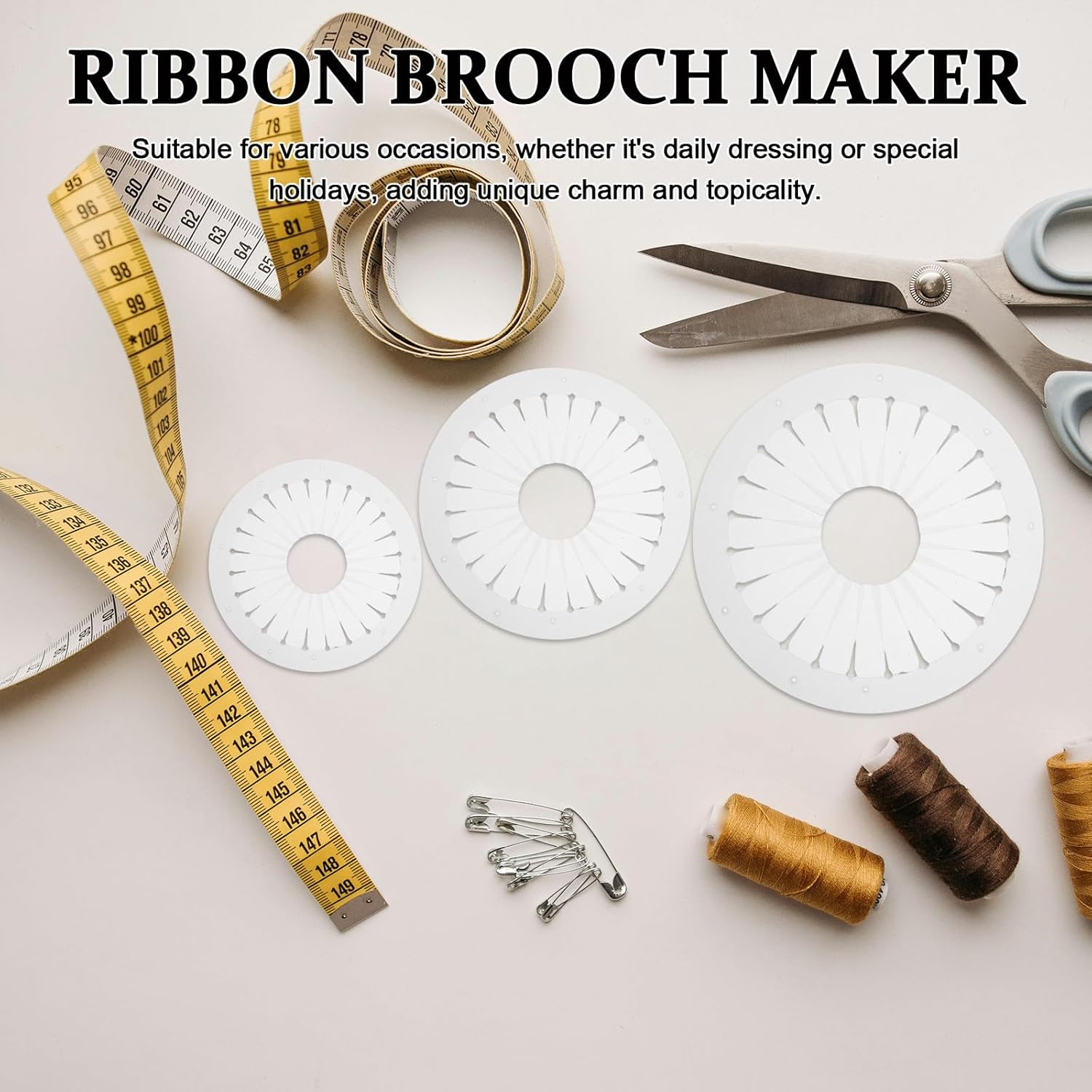 9cm 12cm 15cm Rozet Yapıcı DIY - Embroidery Daisy incelemesi ve fiyatı