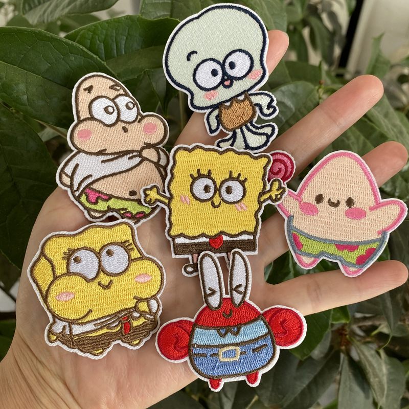 Sünger Bob Kare Pantolon Temal - Embroidery Patches incelemesi ve fiyatı