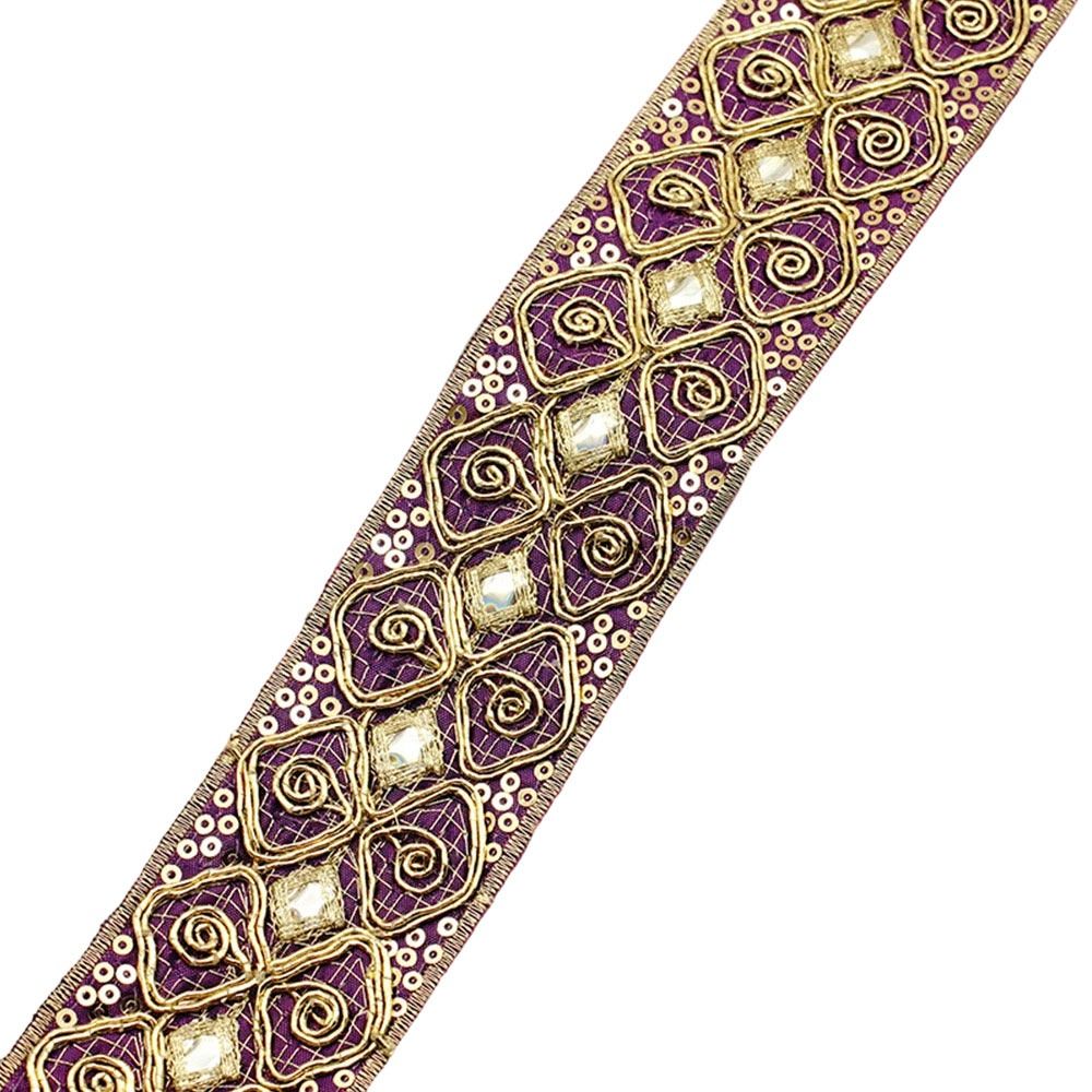 4.5cm Genişliğinde İşlemeli Da - Embroidery Gold incelemesi ve fiyatı