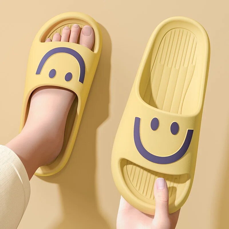 Gülümseyen Yüz Bulut Terlikler - Embroidery Flat Shoes incelemesi ve fiyatı