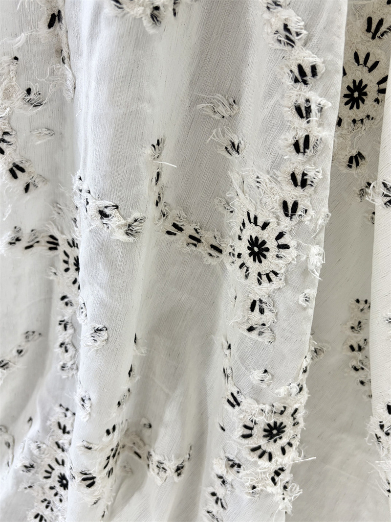 3D nakışlı pamuk-keten kumaş,  - Embroidery Design 3D incelemesi ve fiyatı
