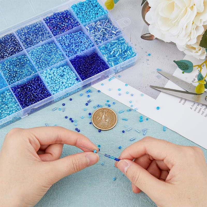 15000 Adet 15 Stilleri Mavi To - Embroidery Beads incelemesi ve fiyatı