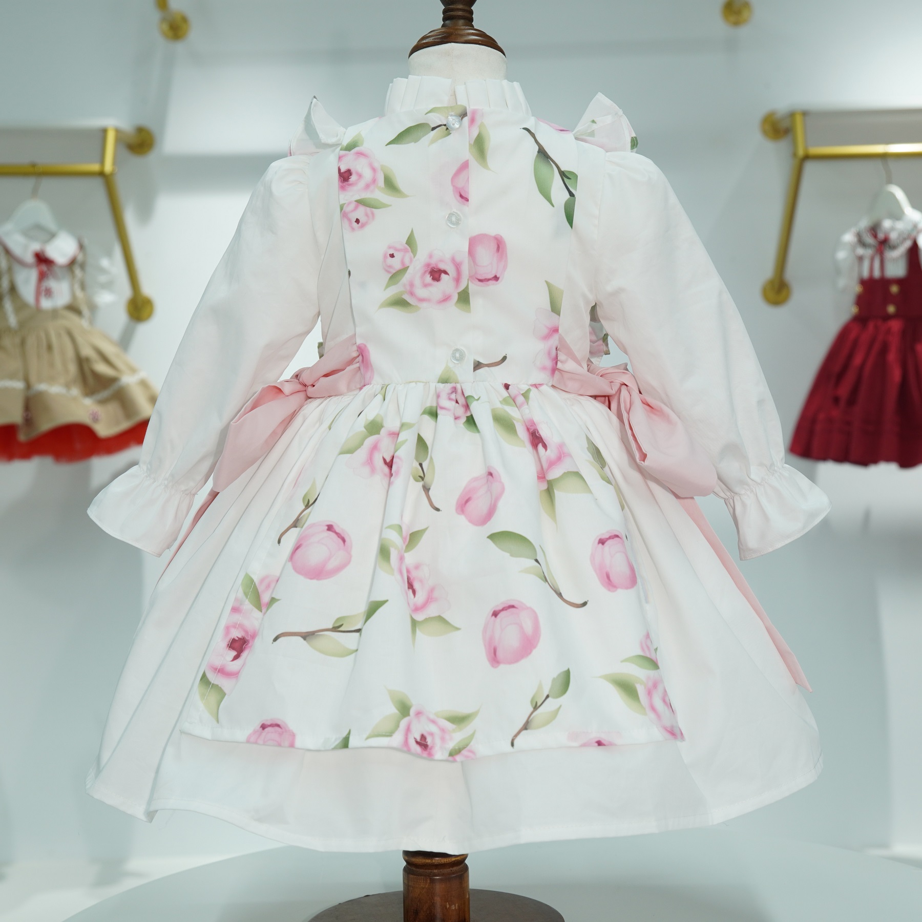 Bebek Kız Sonbahar Çiçek Baskı - Embroidery White Dress incelemesi ve fiyatı