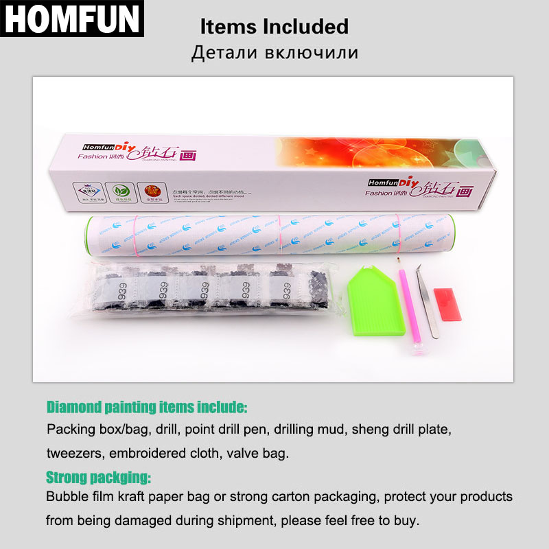 HOMFUN AB elmas boyama 