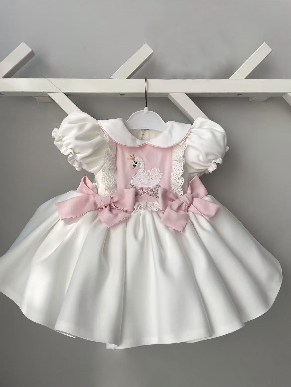 0-12Y Bebek Kız Yaz Beyaz Kuğu - Embroidery White Dress incelemesi ve fiyatı