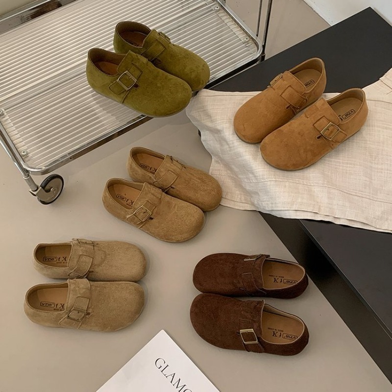 Kadın Süet Kapalı Topuklu Birk - Embroidery Flat Shoes incelemesi ve fiyatı